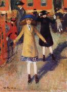 Children Roller Skating William Glackens